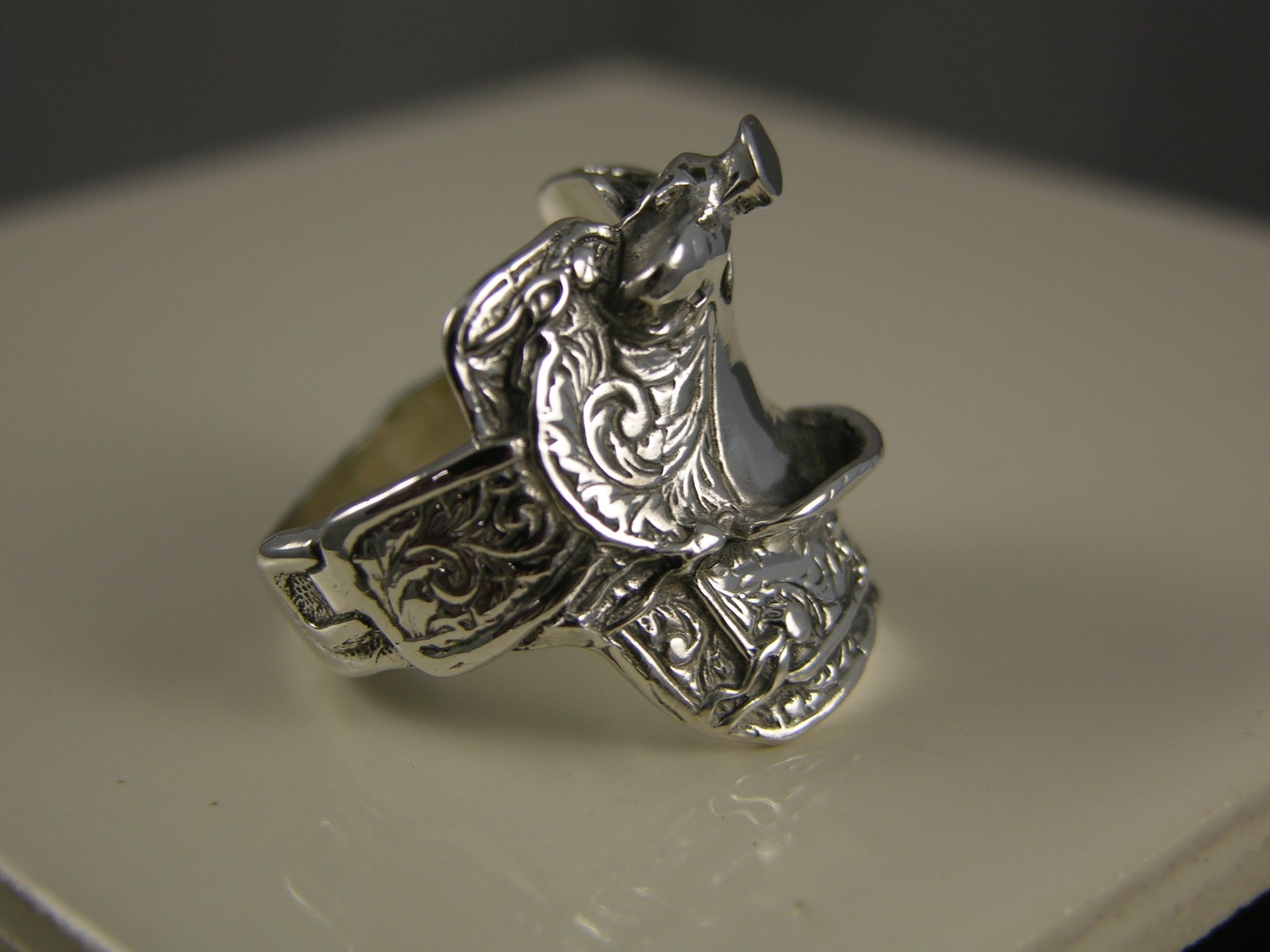 Mens Solid Silver Saddle Ring Mens Solid Silver Saddle Ring